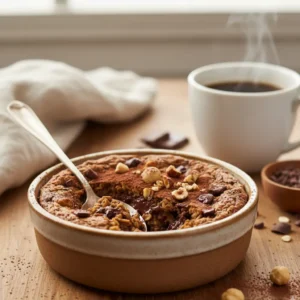 Mocha Hazelnut Baked Oats
