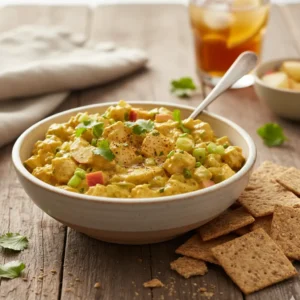 Curry Chicken Salad with Crackers